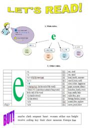 English Worksheet: Lets read [e]