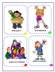 English Worksheet: CLASS RULES