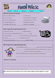 English Worksheet: Phrasal verbs 25