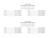 English worksheet: ordinal numbers