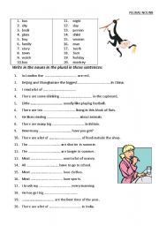 English Worksheet: Plural nouns