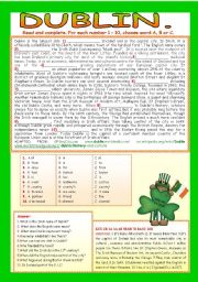 English Worksheet: DUBLIN.