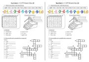 English Worksheet: Numbers from 0 to 10