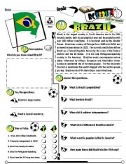 English Worksheet: RC Series_Level 01_Country Edition 12 Brazil (Fully Editable + Key)