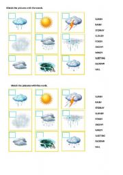 English Worksheet: weather