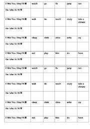 English worksheet: Past tense practice