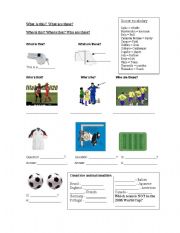 English worksheet: What is this? /What are these?/Who is this?/ Who is that?/ Who are these?