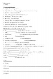 English Worksheet: like and likes