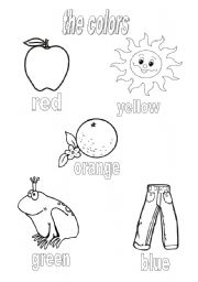 English Worksheet: the colors