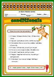 English Worksheet: conditionals