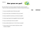 English worksheet: Environment vocabulary