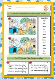 English Worksheet: My pets