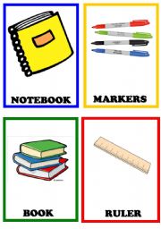 English Worksheet: School Things 2/2