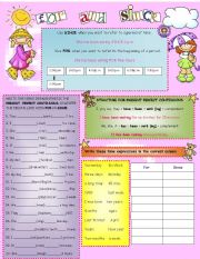 English Worksheet: Present Perfect continuous using FOR or SINCE