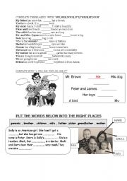 English worksheet: a good worksheet for begnners...