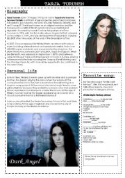 English Worksheet: Singer biography intermediate
