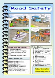 English Worksheet: Road safety