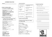 English worksheet: listening practice