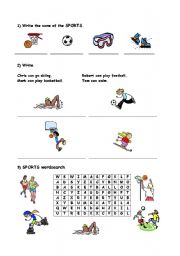 English worksheet: Sports