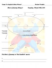 English Worksheet: heros journey worksheet