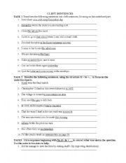 English Worksheet: Cleft sentences