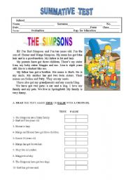 English Worksheet: Test about describing people, verbs to be and have got