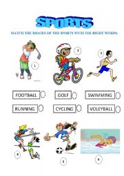 English worksheet: Sports