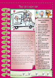 English Worksheet: The ice-cream van