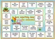 English Worksheet: Causative Form (have something done) board game with board and tense spinner - 2 pages