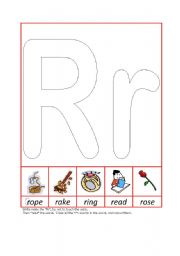 English worksheet: Phonic Recognition Rr