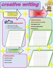 English Worksheet: creative writing