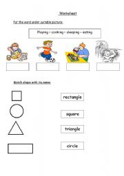 English worksheet: activity