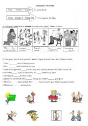English Worksheet: Verb TO BE - simple past