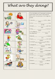 English Worksheet: They are...