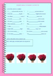 English Worksheet: present simple vs present conytinuous