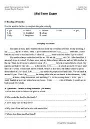 English Worksheet: Test