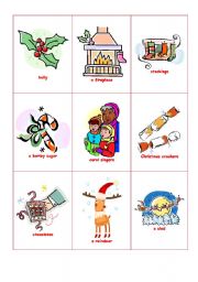 Christmas flashcards