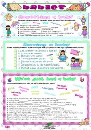 English Worksheet: BABIES