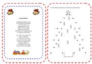 English Worksheet: My Cristmas Mini Book part 2 - 3 pages -activities
