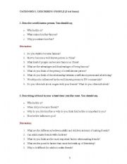 English Worksheet: speaking