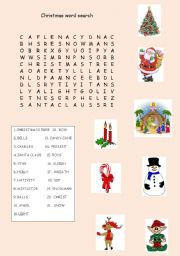 Christmas Word Search 