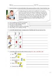 English Worksheet: Test for elementary