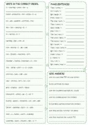 English Worksheet: Present Continuous