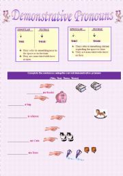 English Worksheet: Demonstrative Pronouns