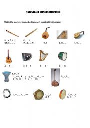 musical instruments