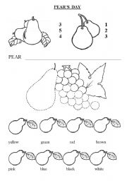 English worksheet: Pears Day