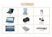 English worksheet: Electronics pictionary