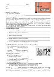 English Worksheet: The city English written test 7th form