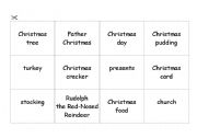 English Worksheet: Christmas Memory Game