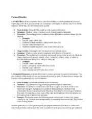 English worksheet: simple present